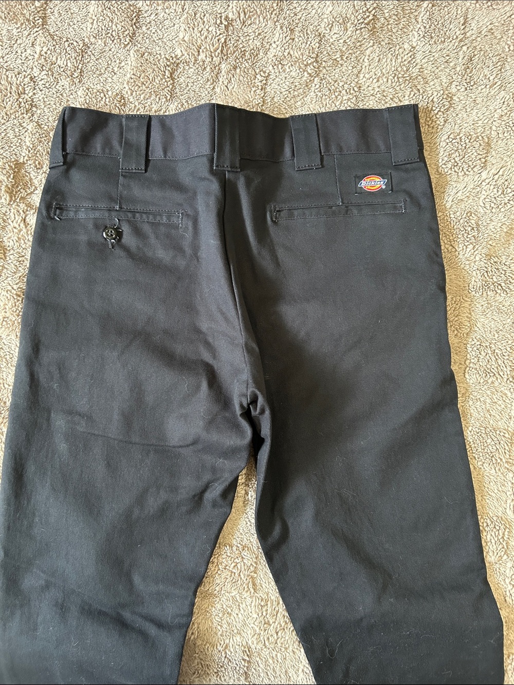 Dickies Slim Skinny Black Work Pants 32x32 Stretch Chino Skate Y2K